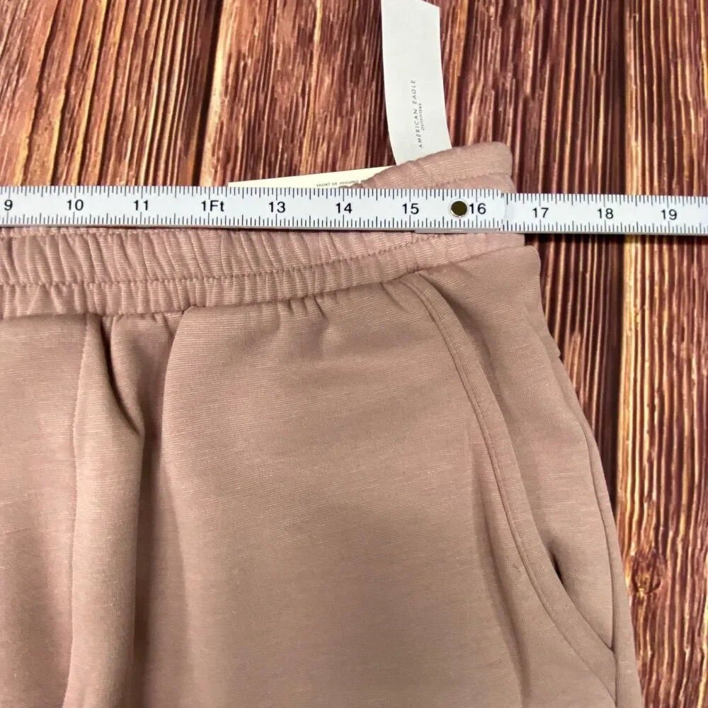 American Eagle Men's Jogger Shorts Toasted Mauve Above Knee Size M NWT - Picture 9 of 16